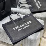 Saint Laurent Rive Gauche Tote Bag Grey For Women, Women's Bags 18.9in/48cm YSL