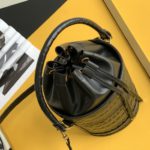 Saint Laurent Le Maillon Hook Bucket Bag Black For Women, Women's Bags 10.6in/27cm YSL