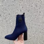 Hermes Volver 90 Ankle Boot Blue For Women 3.5in/9cm H192035Z O5405