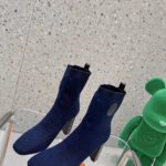 Hermes Volver 90 Ankle Boot Blue For Women 3.5in/9cm H192035Z O5405