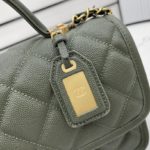 Chanel AS3653 22K Bag Dark Green For Women, Women's Bags 9.8in/25cm