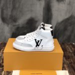 Louis Vuitton Charlie Sneaker Boot Mix Of Recycled And Bio Based Materials White For Women LV 1A9RYU