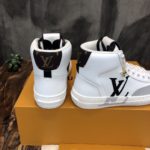Louis Vuitton Charlie Sneaker Boot Mix Of Recycled And Bio Based Materials White For Women LV 1A9RYU