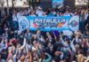 Marchan simpatizantes de la Patrulla Espiritual sobre Paseo de los Héroes