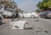 Aparatoso accidente vehicular sobre carretera Aeropuerto