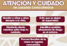 Invita SSPCM a madres, padres y tutores a reforzar la supervisión de niñas y niños en lugares concurridos