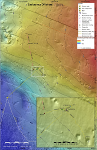 Oregon Offshore bathymetry with infrastructure 