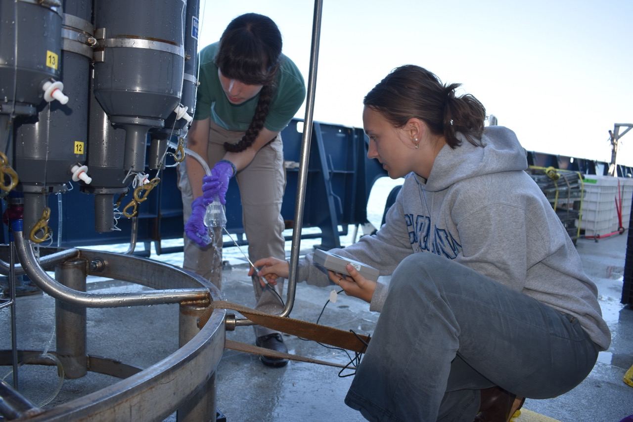 Jolee and student water sampling V25 Jolee and student water sampling V25