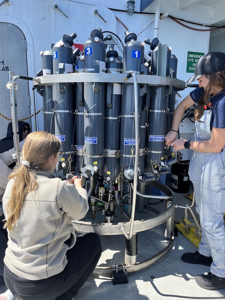 Setting up CTD Rosette Setting up CTD Rosette