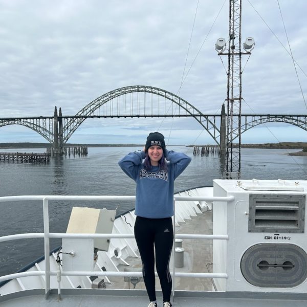 Megan on deck Megan on deck