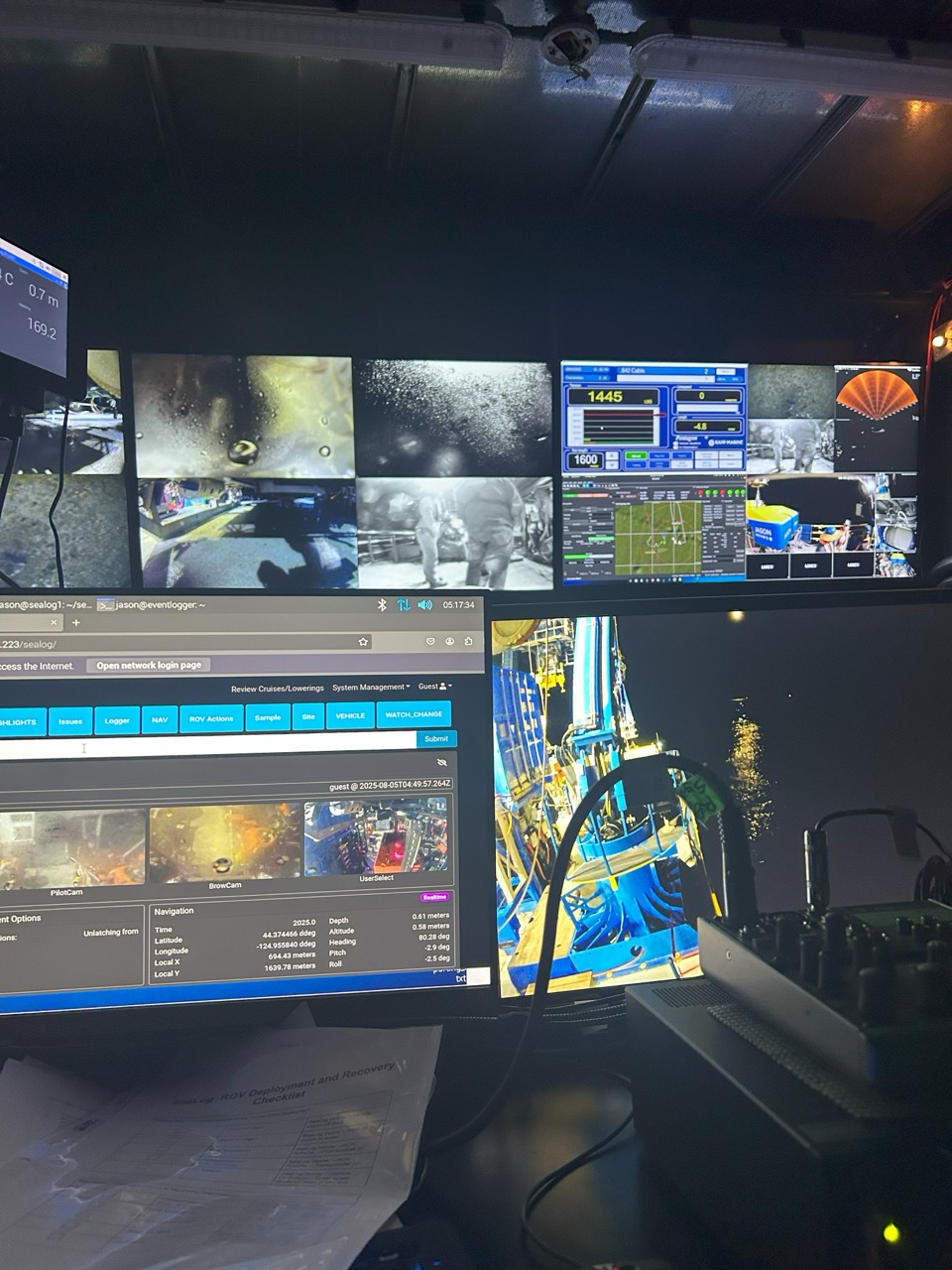 View of the Jason control van