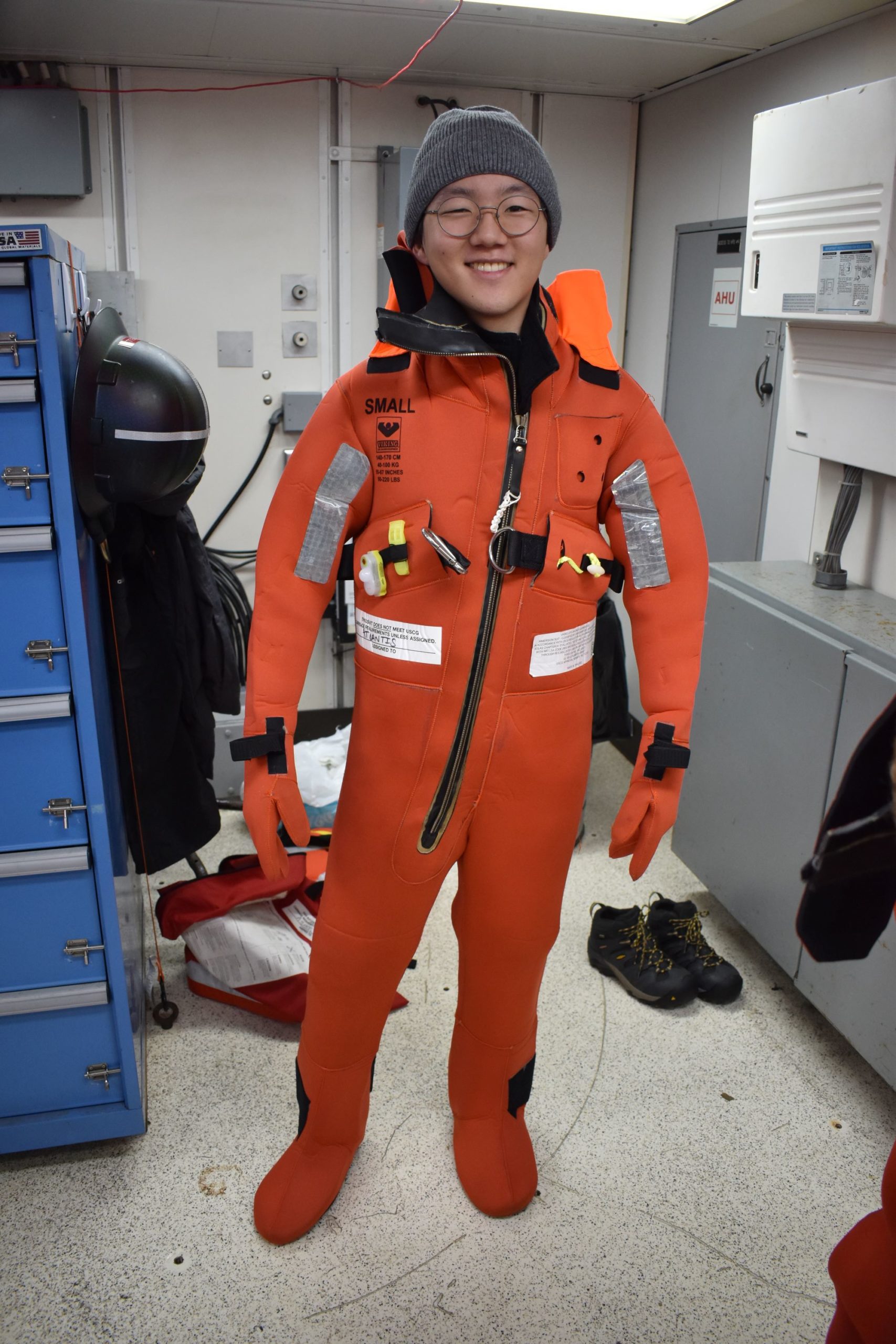 Donning my Immersion Suit Donning my Immersion Suit