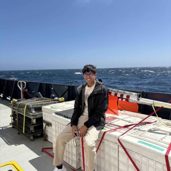 Anshul Hanging Out on Deck