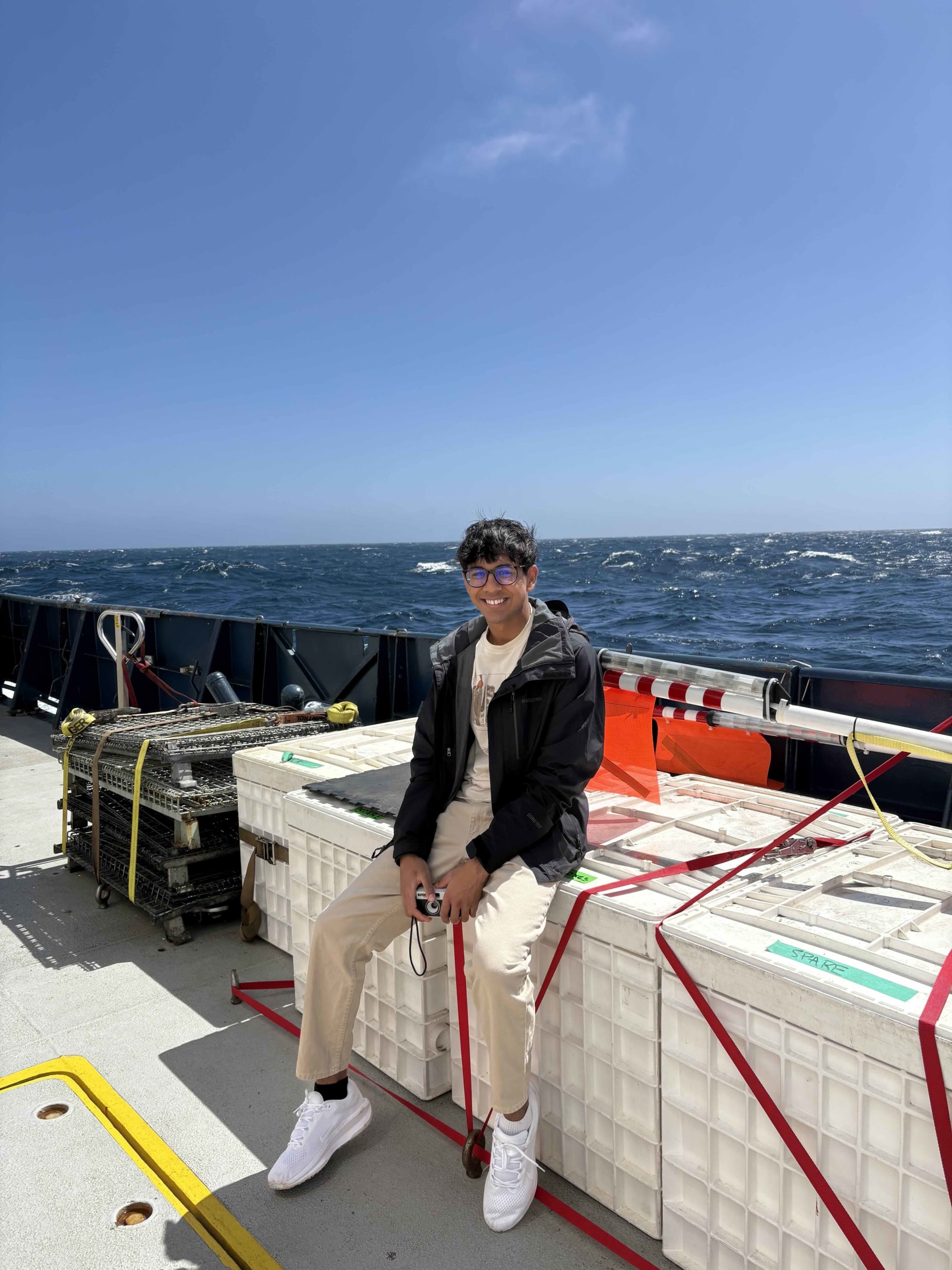 Anshul Hanging Out on Deck