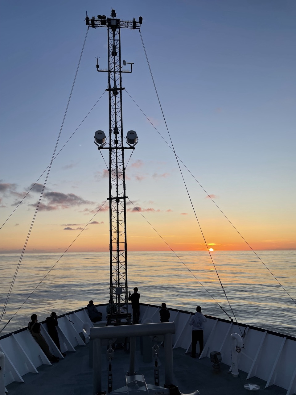 Sunset from the bow
