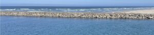 A beautiful day transiting through the Yaquina Bay channel. D. Kelley, University of Washington, V26.