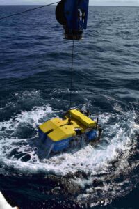 The ROV Jason Breaching the Surface