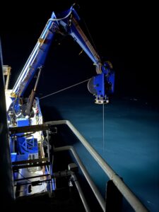 Jason LARS handling system at night.