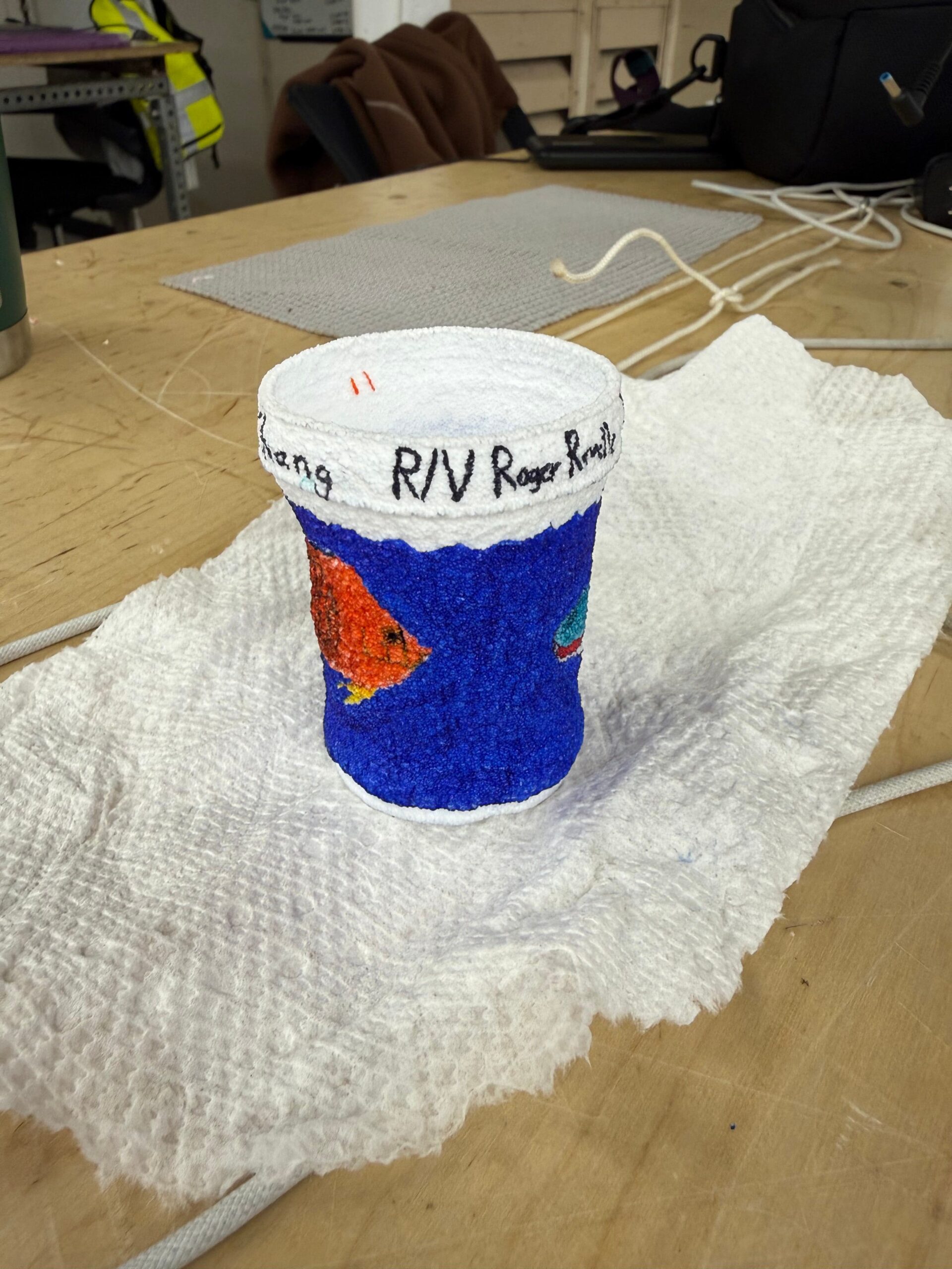 Adrians Squished Styrofoam Cup
