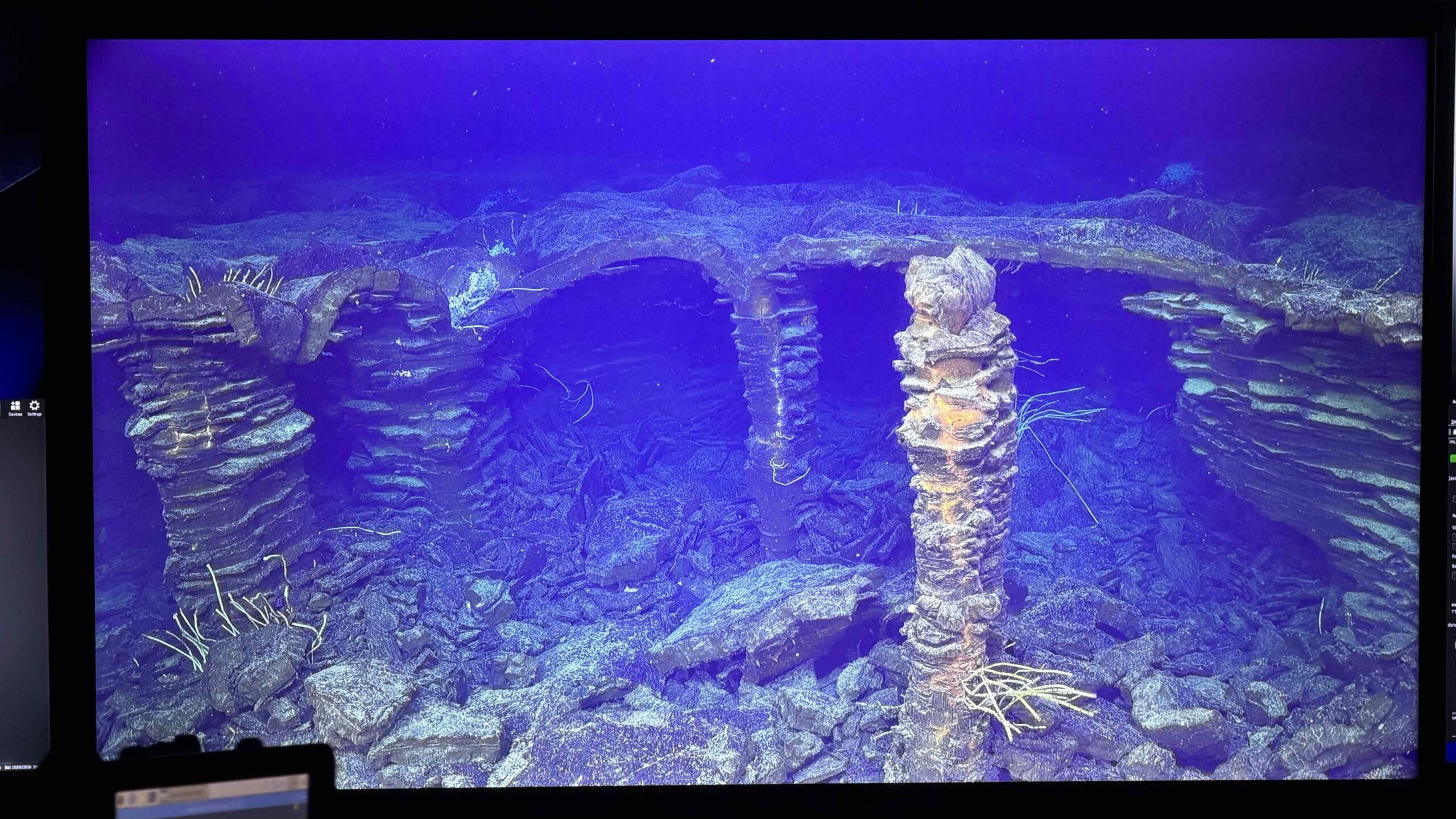 Figure 1. Collapsed lava flow during J2-1788