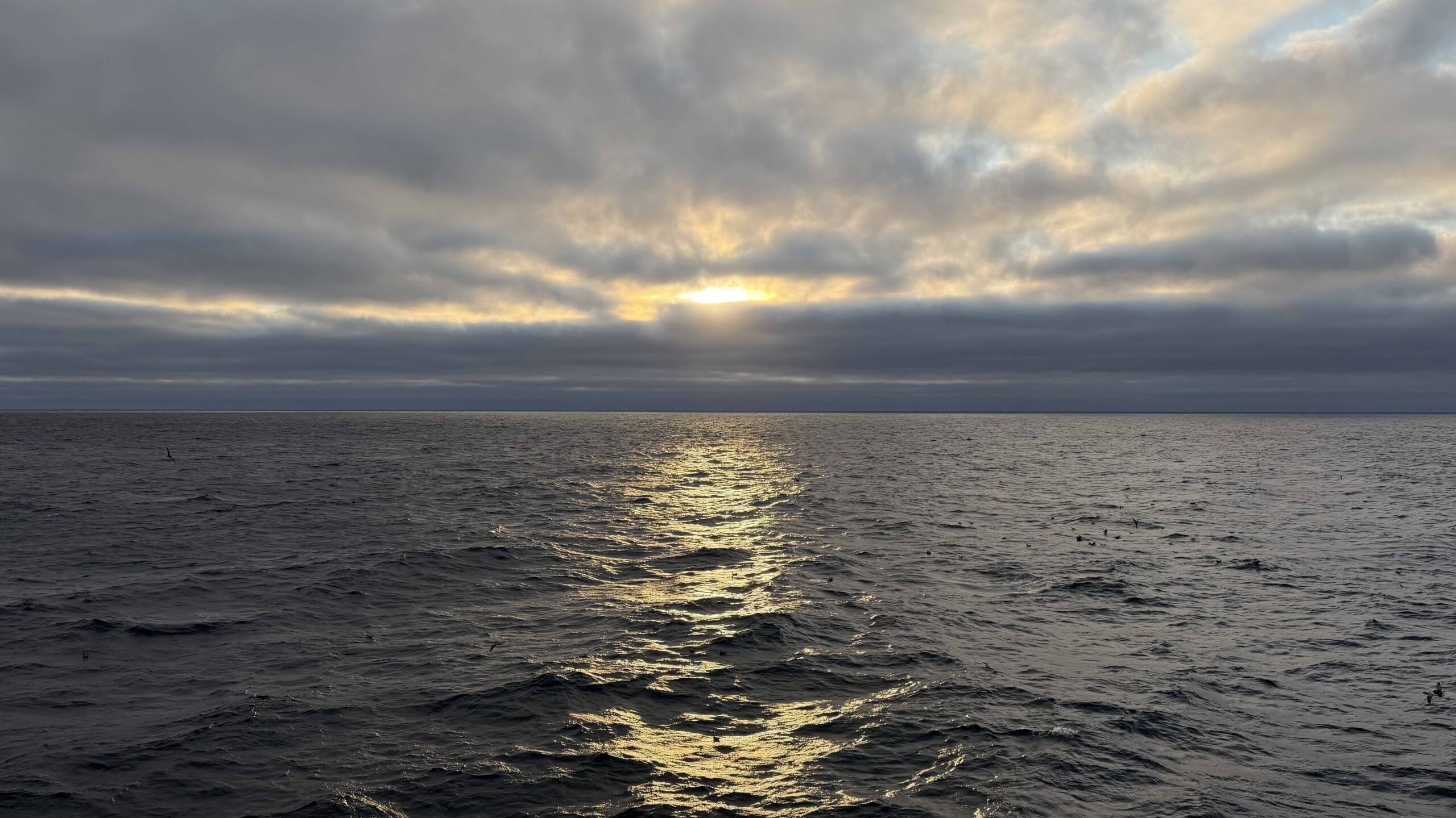The Sun Rising at Sea