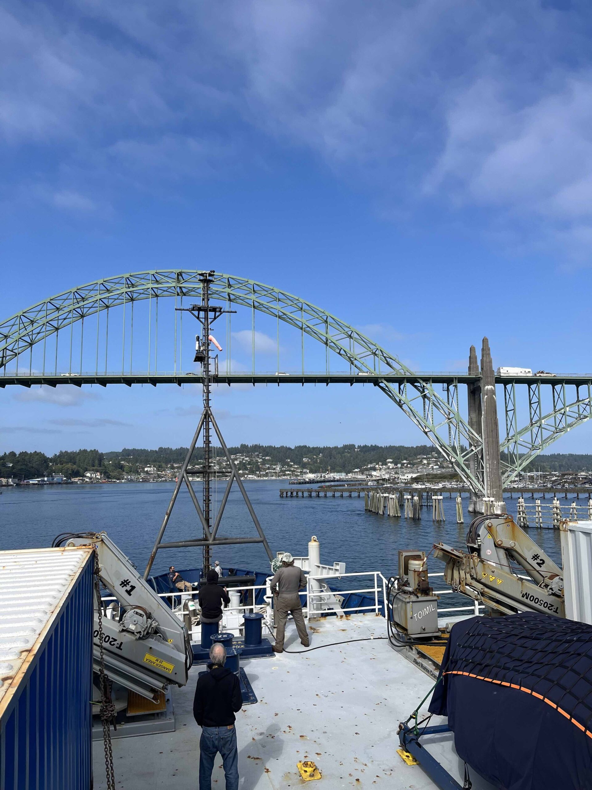 Arrival back in Newport