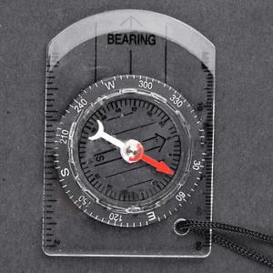 Mini All in 1 Outdoor Baseplate Compass Map MM INCH Measure Ruler