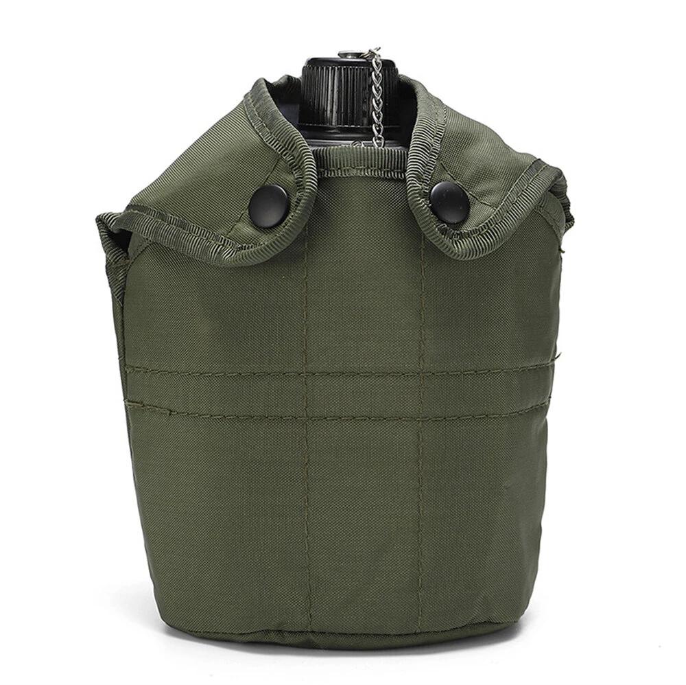IPRee Aluminum Water Canteen Cup Wood Stove Pouch Set Portable Military Canteen for Outdoor Camping Survival Experience Hiking Backpacking