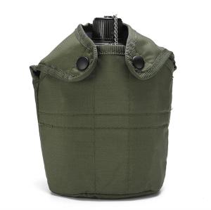 IPRee Aluminum Water Canteen Cup Wood Stove Pouch Set Portable Military Canteen for Outdoor Camping Survival Experience Hiking Backpacking