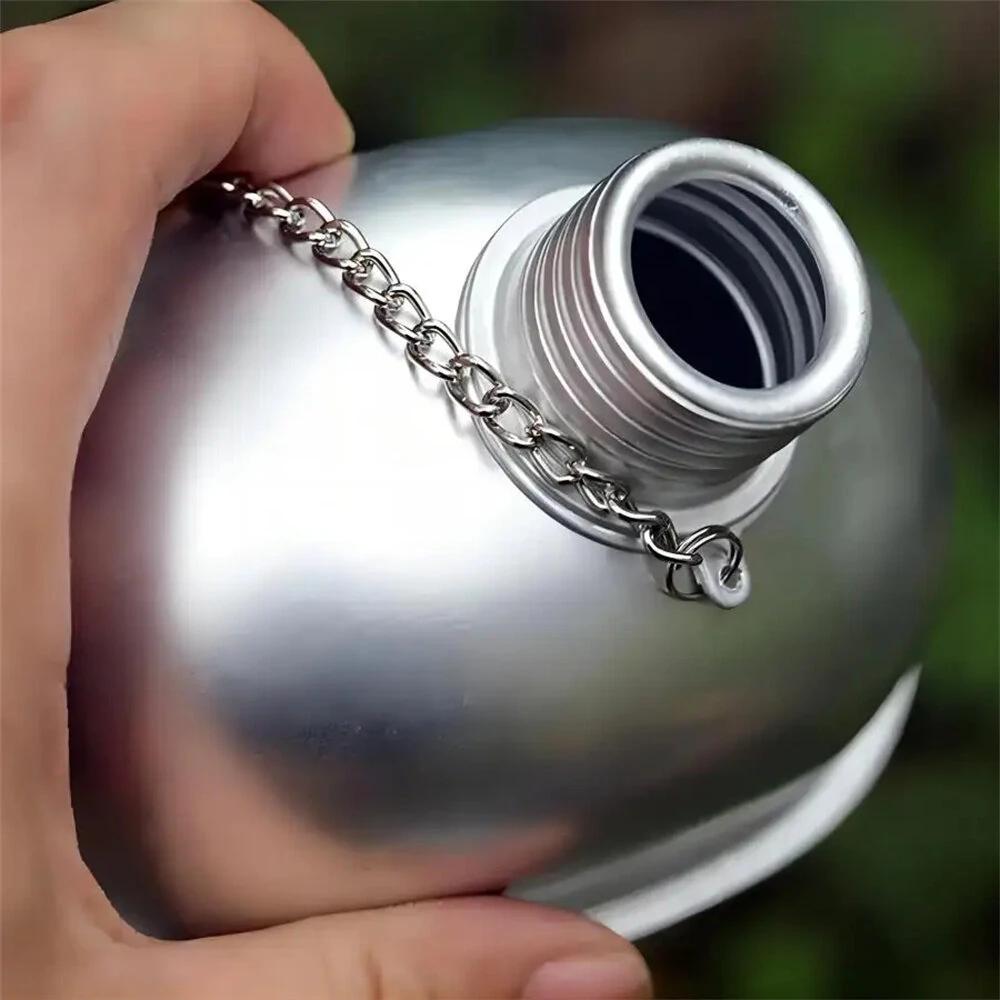 IPRee Aluminum Water Canteen Cup Wood Stove Pouch Set Portable Military Canteen for Outdoor Camping Survival Experience Hiking Backpacking