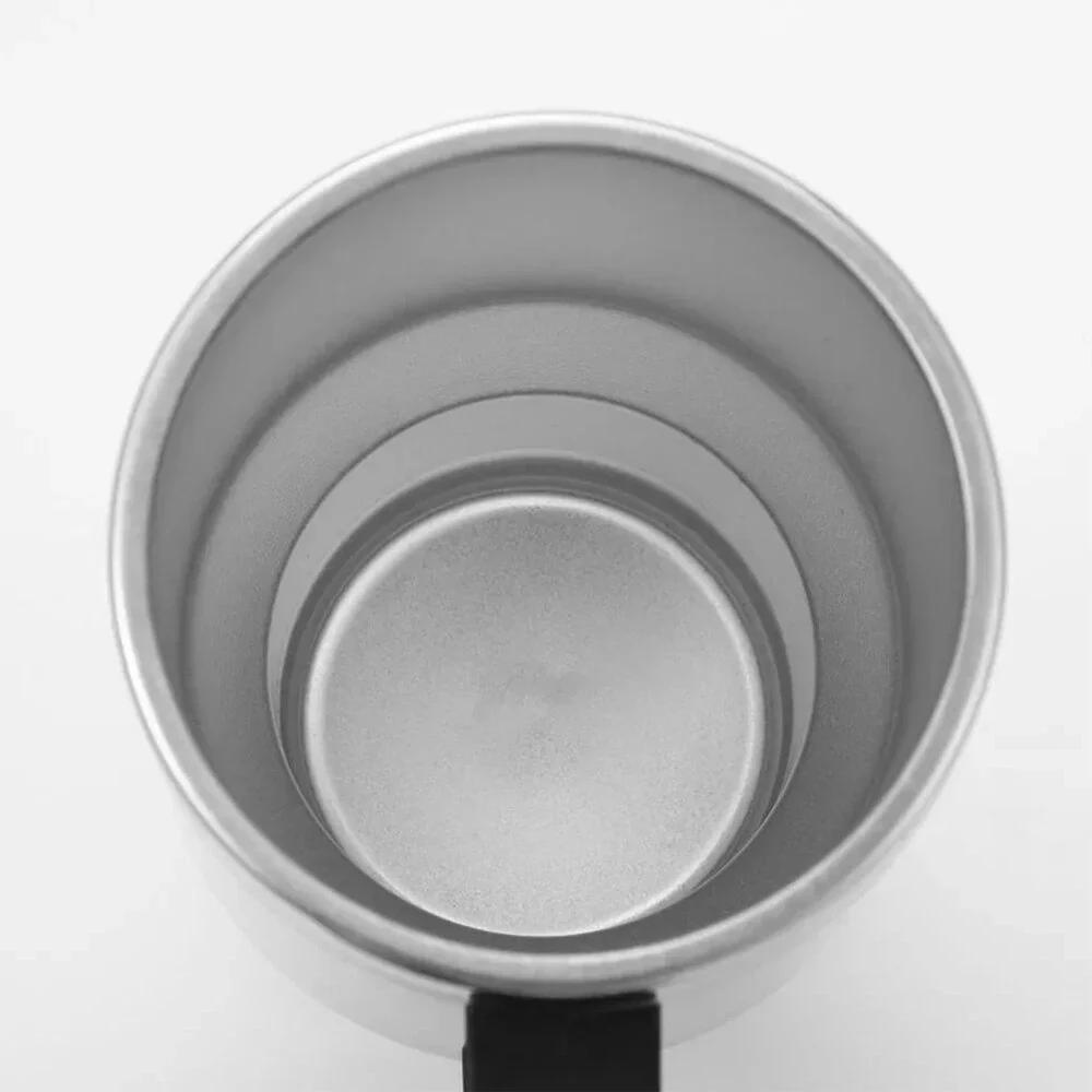 500ML 12V Car Heating Cup Insulated Water Cup Travel Mug Bottle Car Electric Kettle Car Heating Cup Stainless Steel Thermos Heating Water Bottle Car Kettle Thermos Water Tea Milk