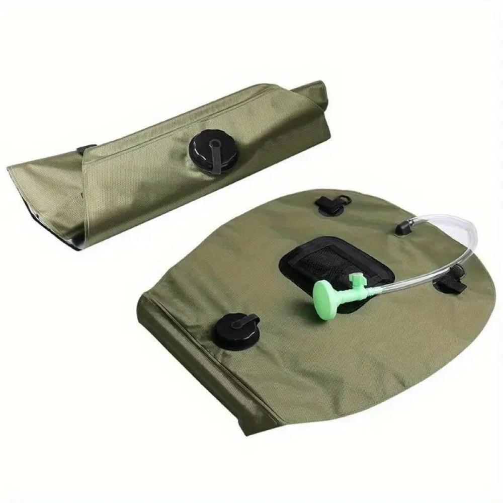 Outdoor Solar Heated Shower Bag 20L with Removable Hose 45°C Hot Water Temp