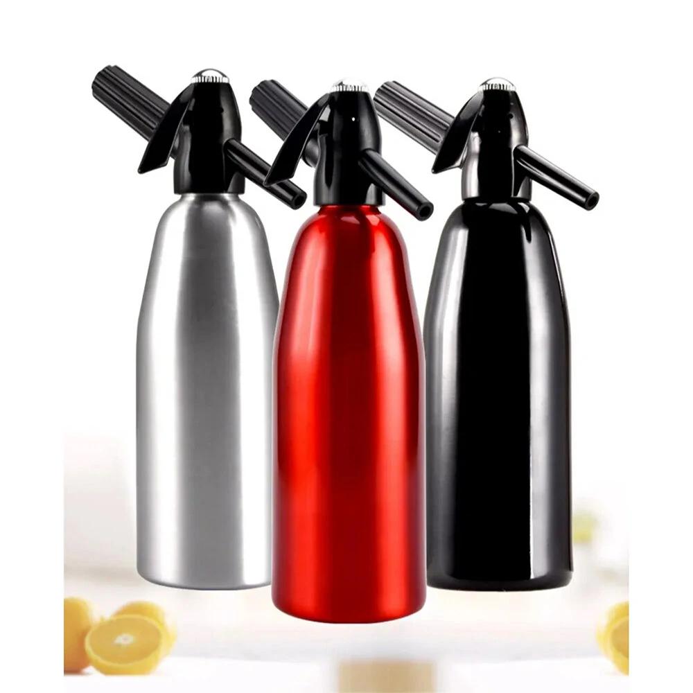 1L Aluminum Professional Soda Water Siphon Spark  Bar Kitchen Dispenser