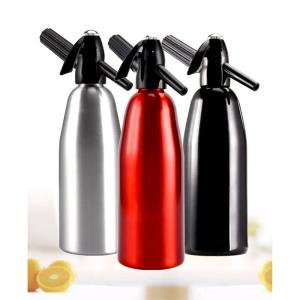 1L Aluminum Professional Soda Water Siphon Spark  Bar Kitchen Dispenser