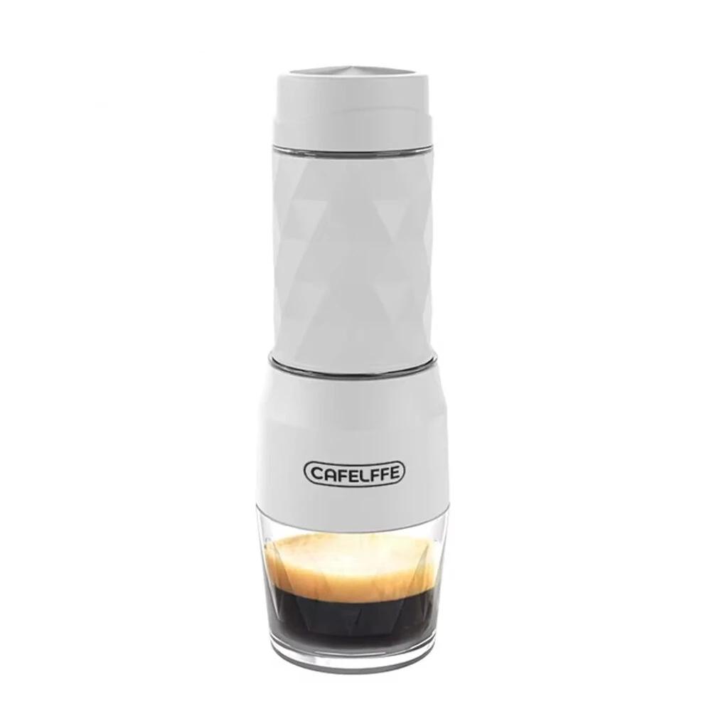 3 -in-1 Portable Coffee Machine Hot/Cold Water Manual Espresso Maker For Capsule & Ground Hand Press Brewer Hiking Travel
