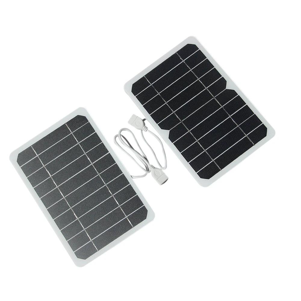 Solar Powered Water Pump 5W 5V Monocrystalline Panel USB LED for Fountain Outdoor Garden Landscape Adjustable Flow Eco-Friendly