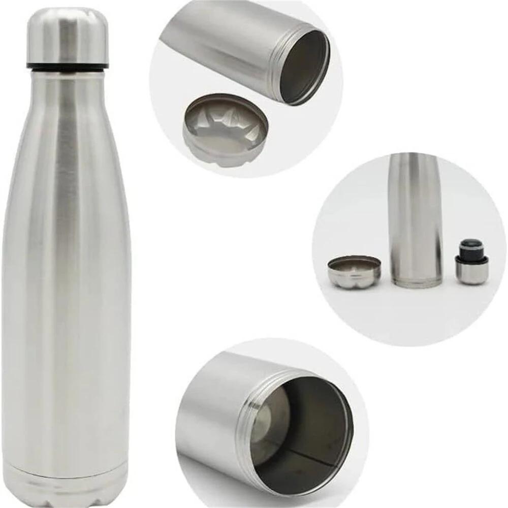 IPRee 750ml Water Bottle with Compartment Portable Water Bottle Pill Organizer Can Safe Hiding Spot for Money Bonus Key Ring Box