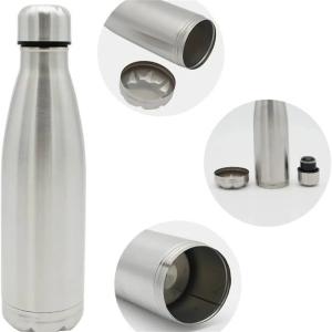 IPRee 750ml Water Bottle with Compartment Portable Water Bottle Pill Organizer Can Safe Hiding Spot for Money Bonus Key Ring Box