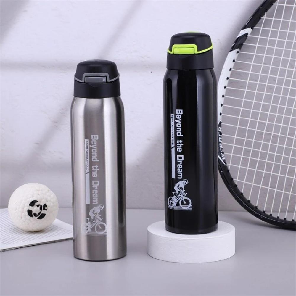 500ml Portable Cycling Water Bottle, Large Capacity 304 Stainless Steel Sports Bottle