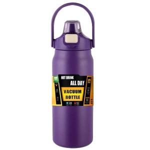 1500ml Large Capacity Portable Thermos Bottle with Straw, 304 Stainless Steel, Thermal Mug, Cup, Coffee Cup, Sports Flasks, Cold and Hot Water Bottle