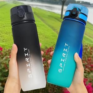 1L Large Capacity Sports Water Bottle Leak Proof Colorful Plastic Cup Drinking Outdoor Travel Portable Gym Fitness Jugs