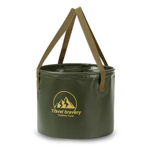 20L Collapsible Bucket Folding Large Capacity Leakproof Huge Loading Fishing Bucket Camping Water Bag Camping Supplies