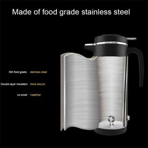12V/24V Car Truck 1200ml Portable Hot Water Thermos / Kettle, Auto Shut-Off Fast Boiling