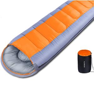 1800g Camping Sleeping Bag For -15~15℃ Temperature, Ultralight Waterproof 4 Warmth 