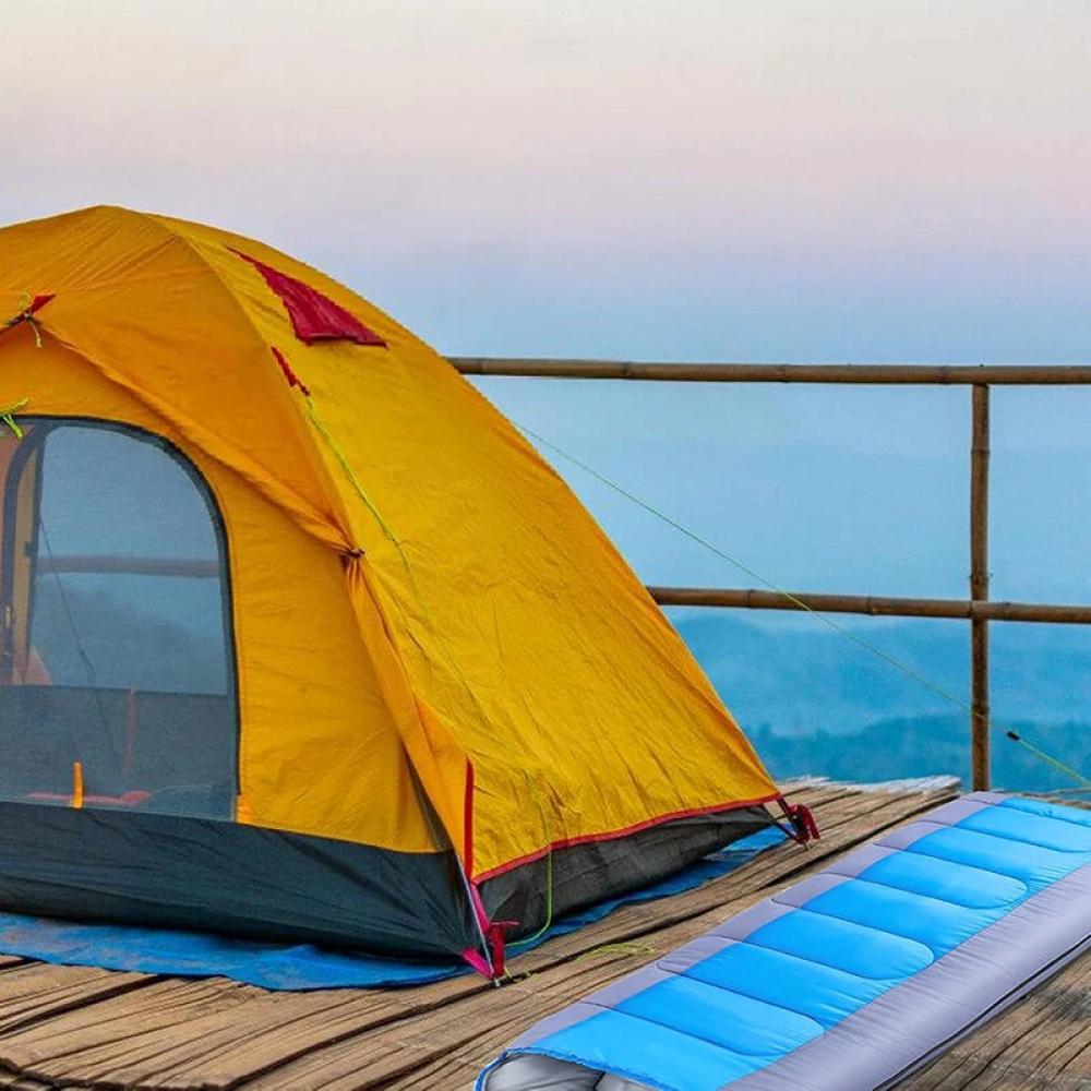 1800g Camping Sleeping Bag For -15~15℃ Temperature, Ultralight Waterproof 4 Warmth 