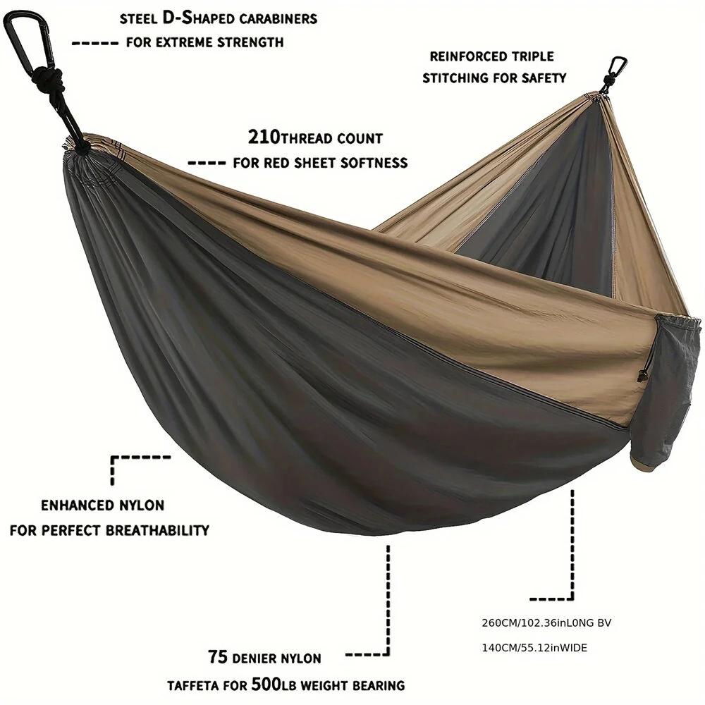Portable Parachute Hammock 270x140cm Camping Survival