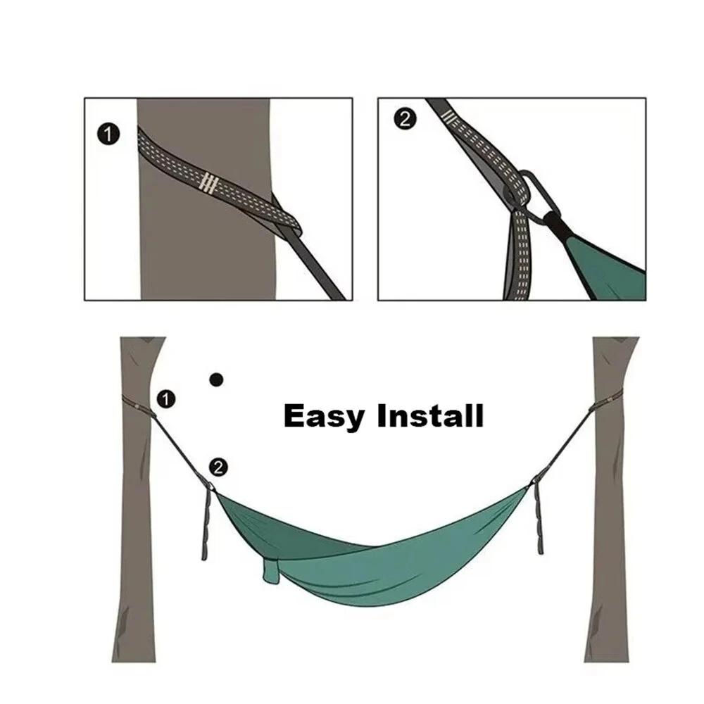 Portable Parachute Hammock 270x140cm Camping Survival