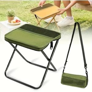 Foldable Backpack Stool Lightweight Outdoor Folding Chair for Fishing Travel