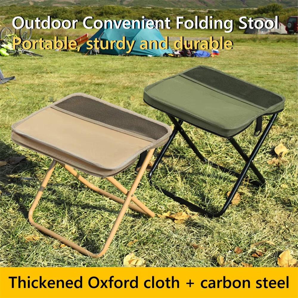 Foldable Backpack Stool Lightweight Outdoor Folding Chair for Fishing Travel