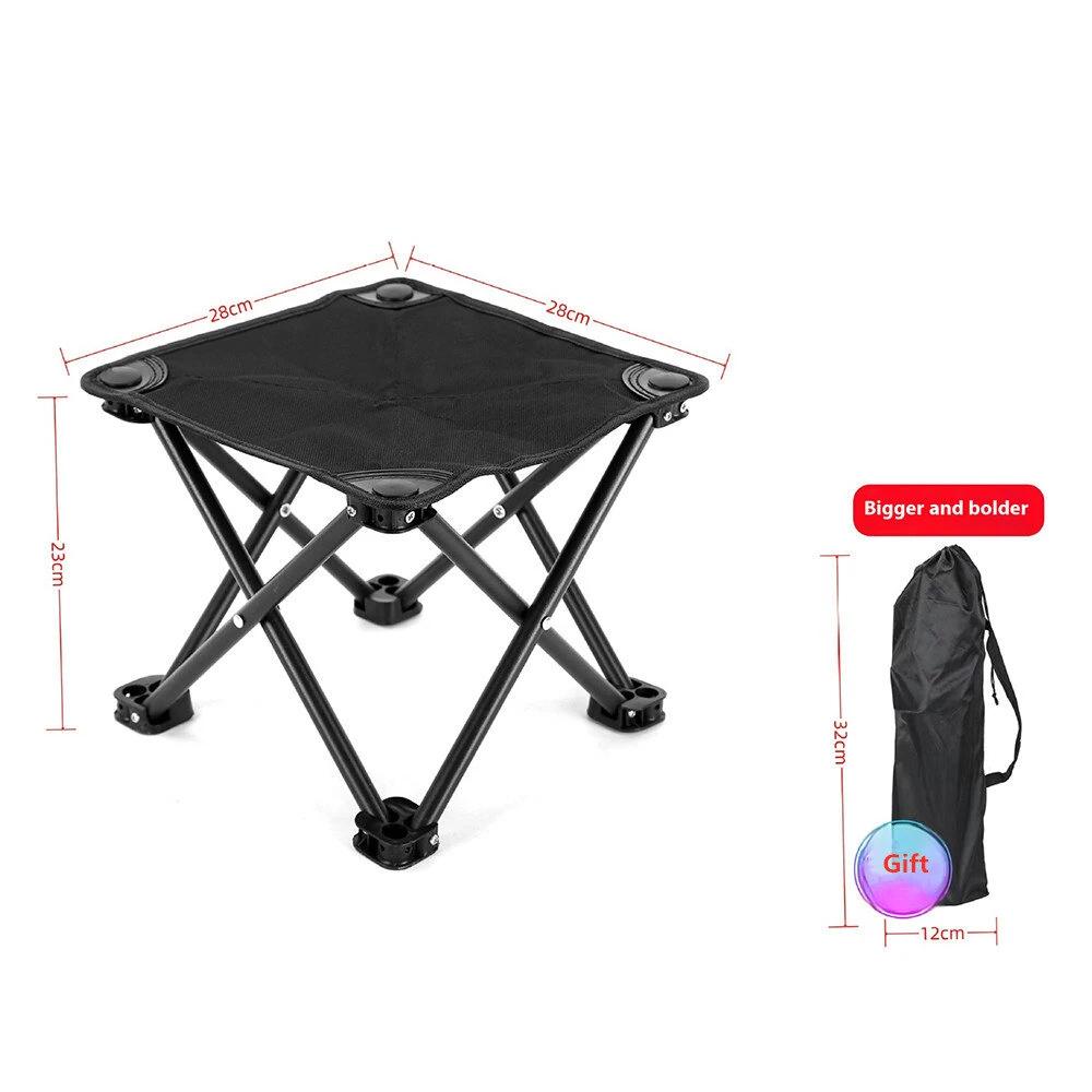 Portable Camping Folding Chair Footrest Compact Lightweight